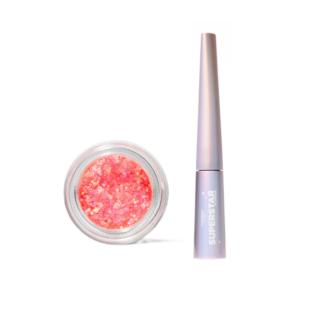 EVERYBODY London by Julia Żugaj Set brocart Magic Pink + Eyeliner Cosmic Energy