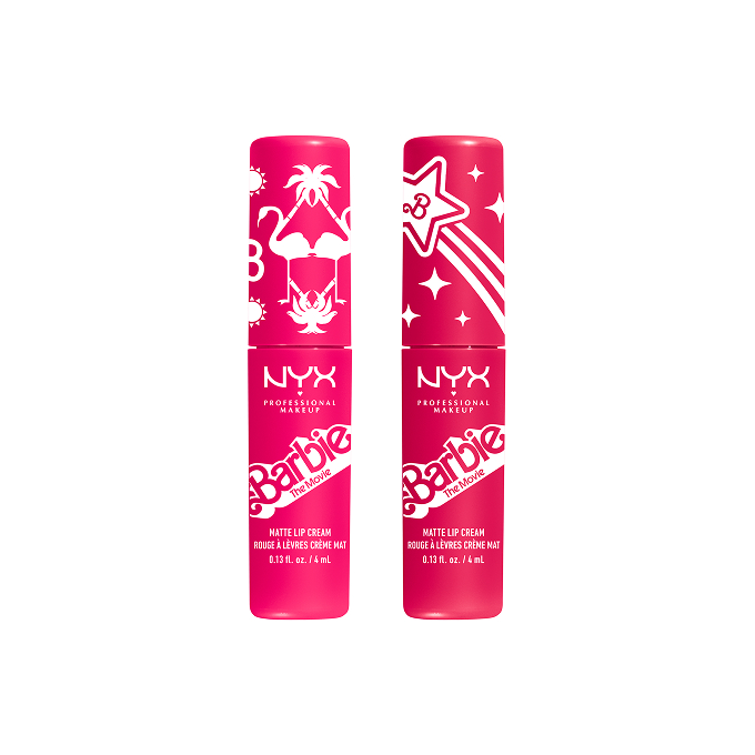 NYX Professional Makeup x Barbie Set de rujuri 01 Dreamhouse Pink + 02 Perfect Day Pink