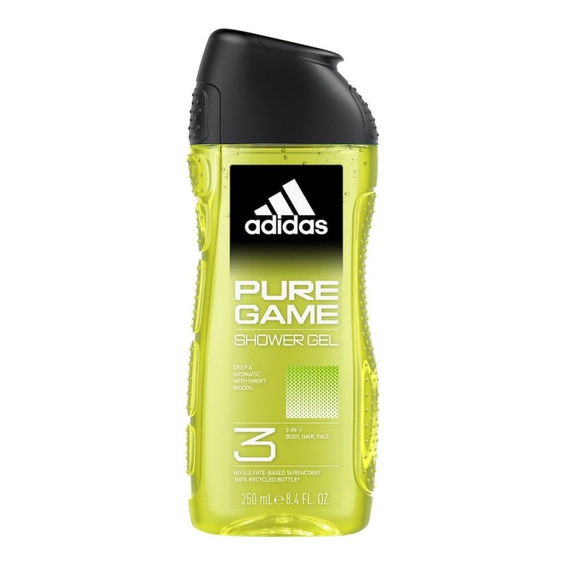 Gel de duș pentru bărbați ADIDAS Pure Game 3-in-1 250ml