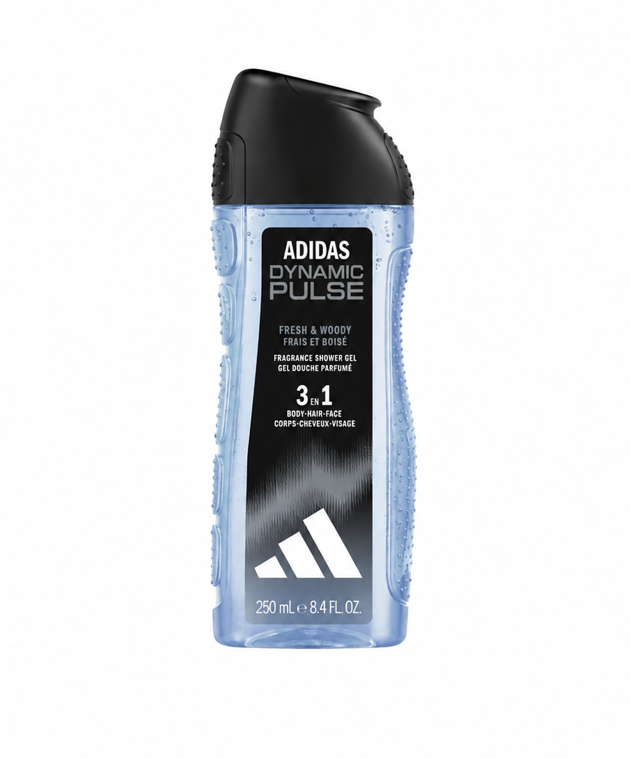 Gel de duș pentru bărbați ADIDAS Dynamic Pulse 3-in-1 250ml