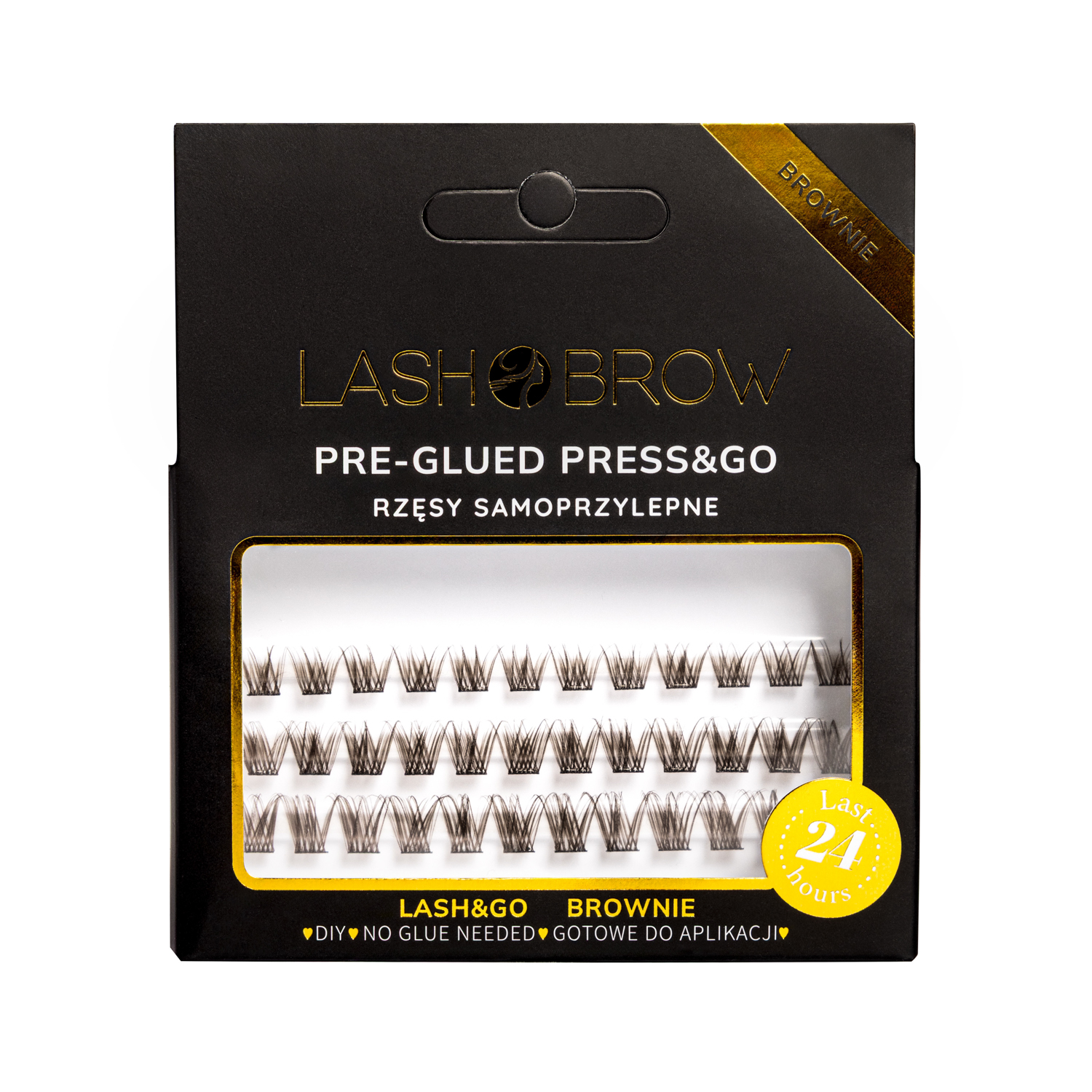 LASH BROW Press & Go Self-Adhesive Tufts Set Everyday Brownie