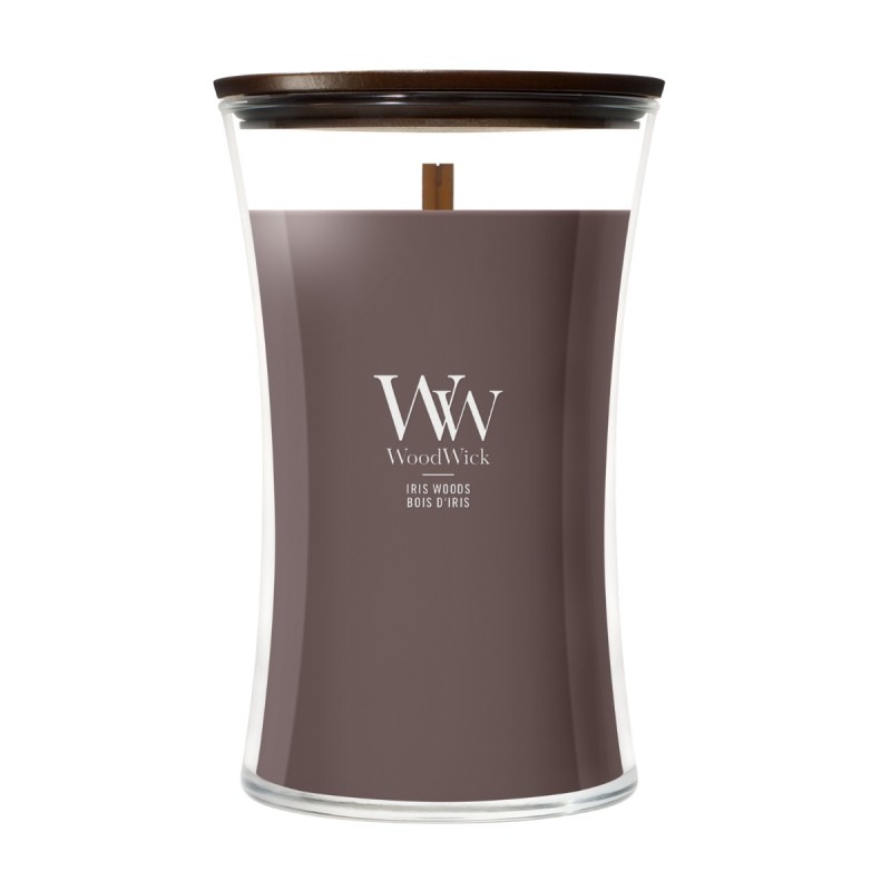 WoodWick Lumânare mare Iris Woods