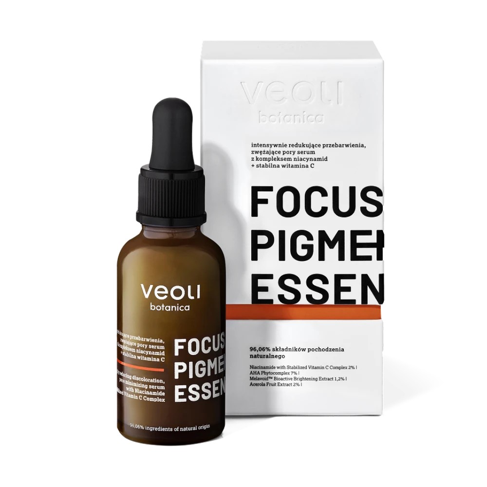 Veoli Botanica Focus Pigmentation Essence Serum pentru constricția porilor și reducerea decolorării 30ml