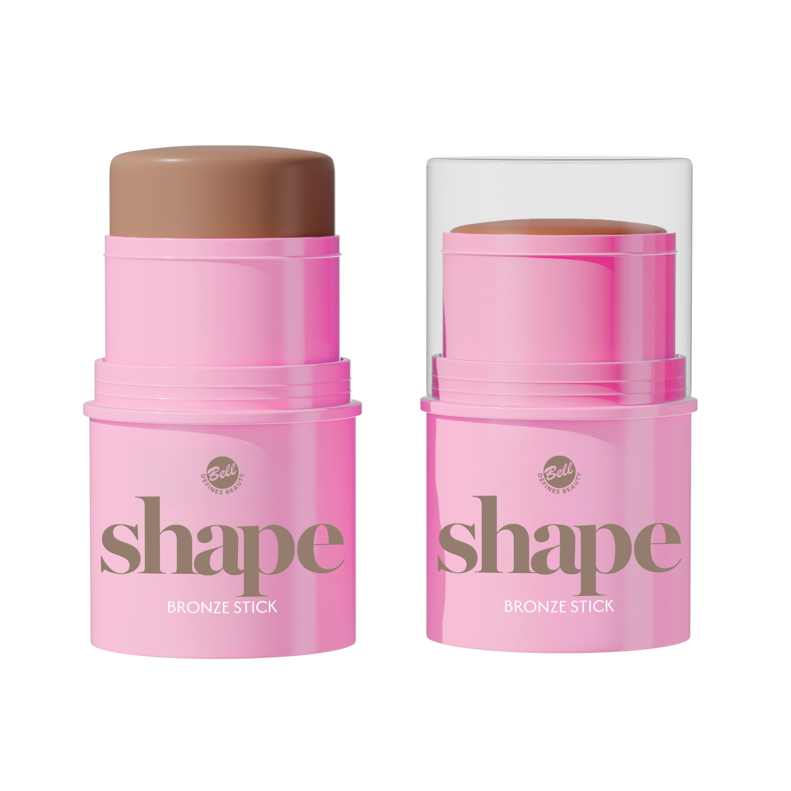 Bell Shape Bronze Stick Bronzer pentru față 002 Golden Mocha