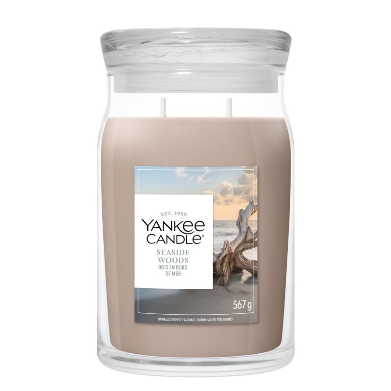 Yankee Candle Semnătură lumânare în borcan mare cu două fitiluri Seaside Woods