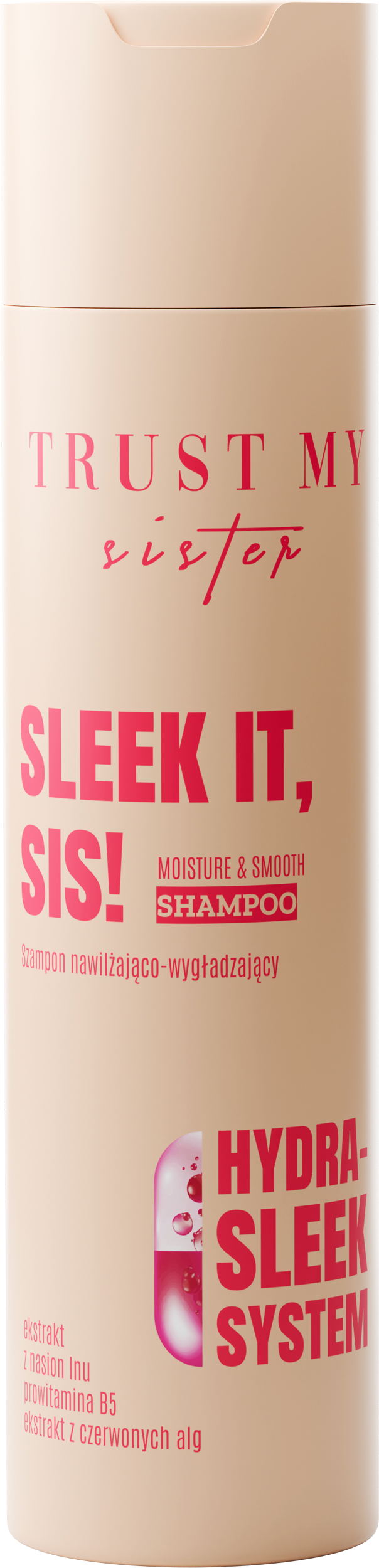 Șampon de păr hidratant și netezitor Trust my Sister Sleek It 250ml
