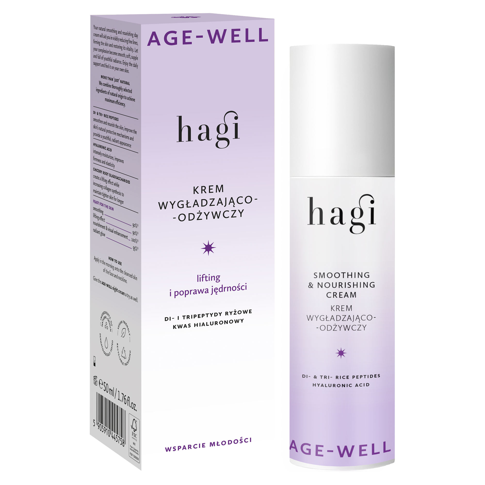 Hagi Age-Well Cremă de zi netezitoare și hrănitoare 50ml