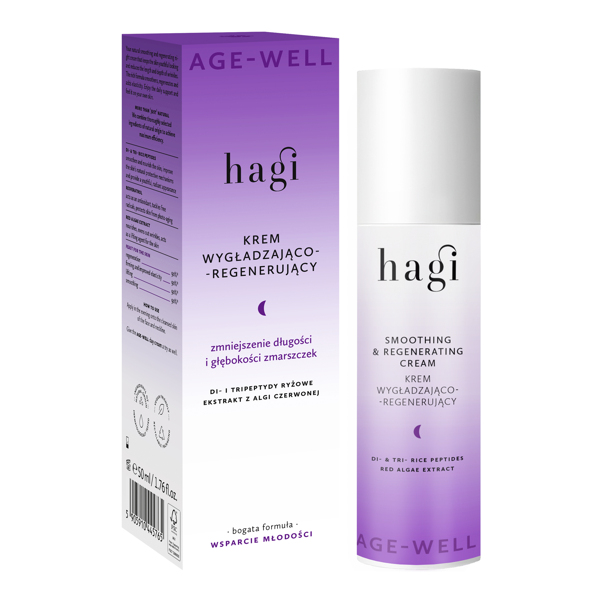 Hagi Age-Well Cremă de noapte netezitoare și regenerantă 50ml