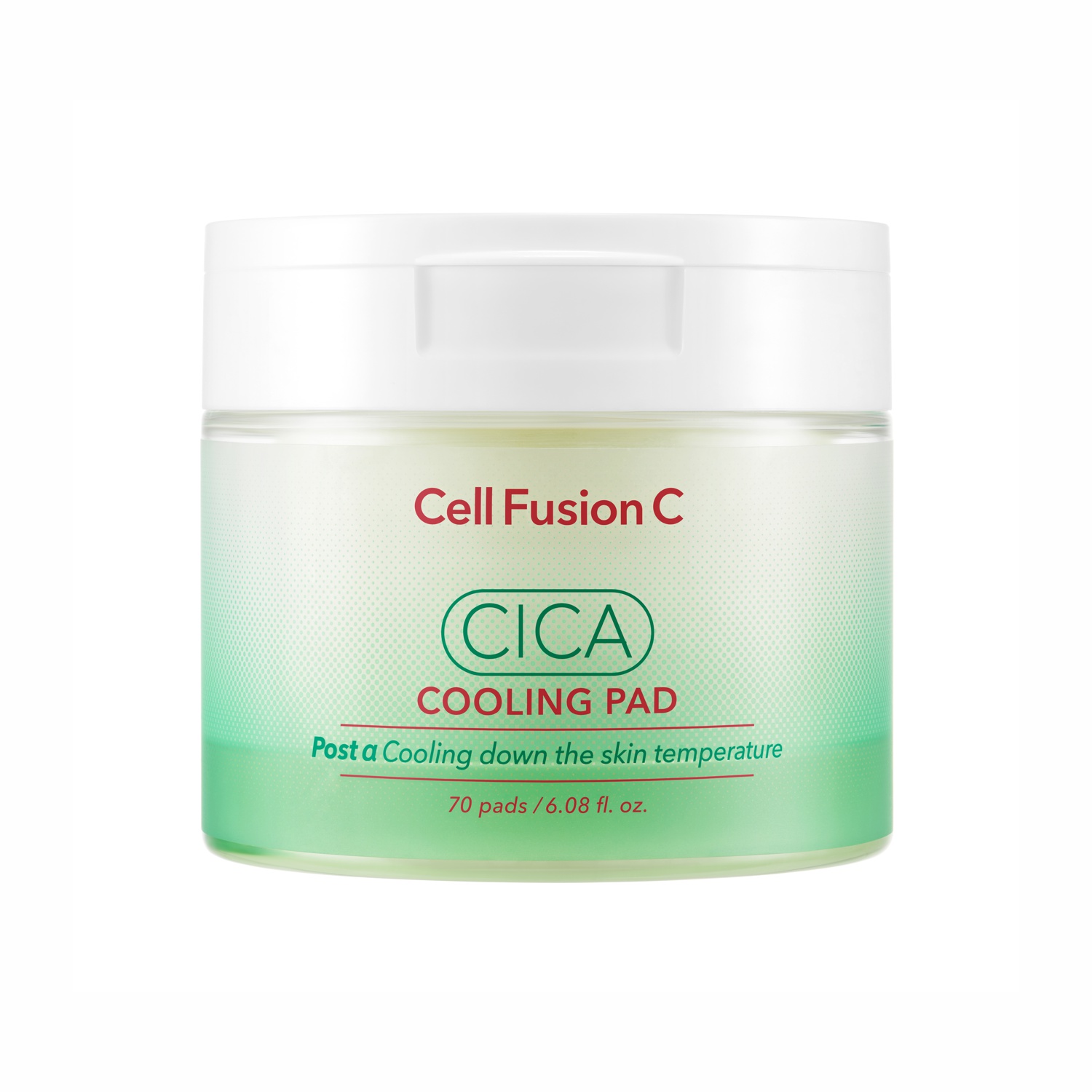 Cell Fusion C Cica Cooling Pad Plăcuțe de față răcoritoare și calmante 70 buc/180ml