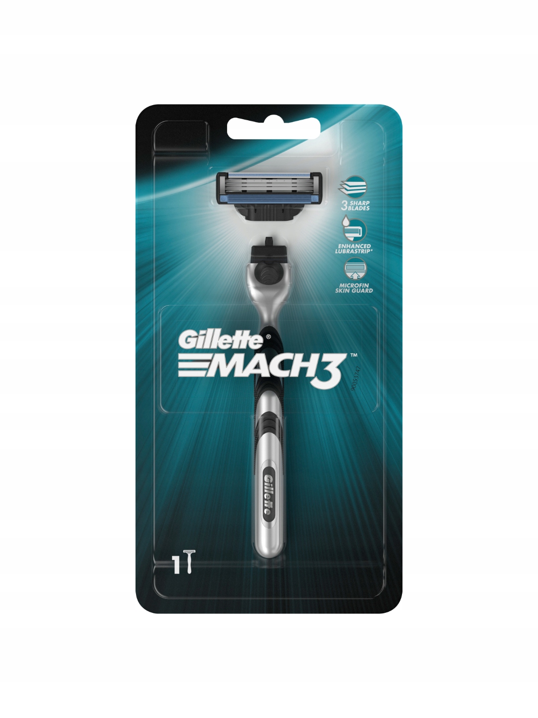 Aparat de ras Gillette Mach 3 cu 3 lame și vârf schimbabil