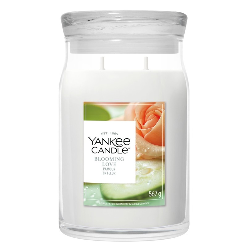Yankee Candle Semnătură lumânare într-un borcan mare cu două fitiluri Blooming Love