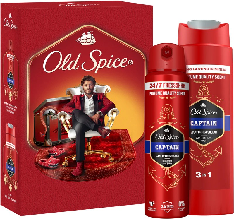 Old Spice Captain Set de cosmetice pentru bărbați Gel de duș + Deodorant