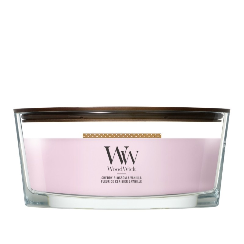 Lumânare WoodWick Ellipse Cherry Blossom & Vanilla