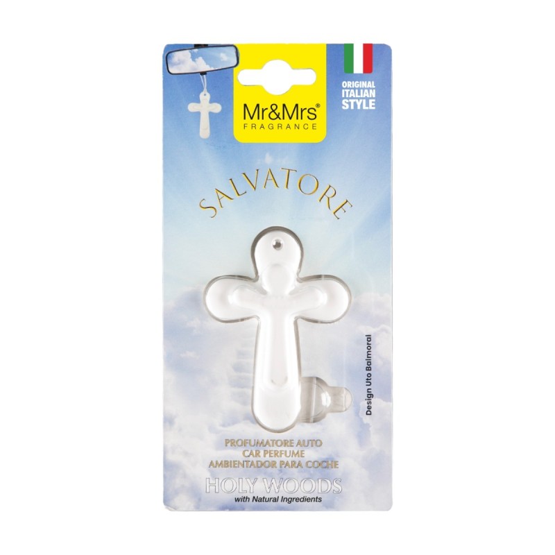 Mr & Mrs Fragrance Salvatore Holy Woods Odorizant auto alb