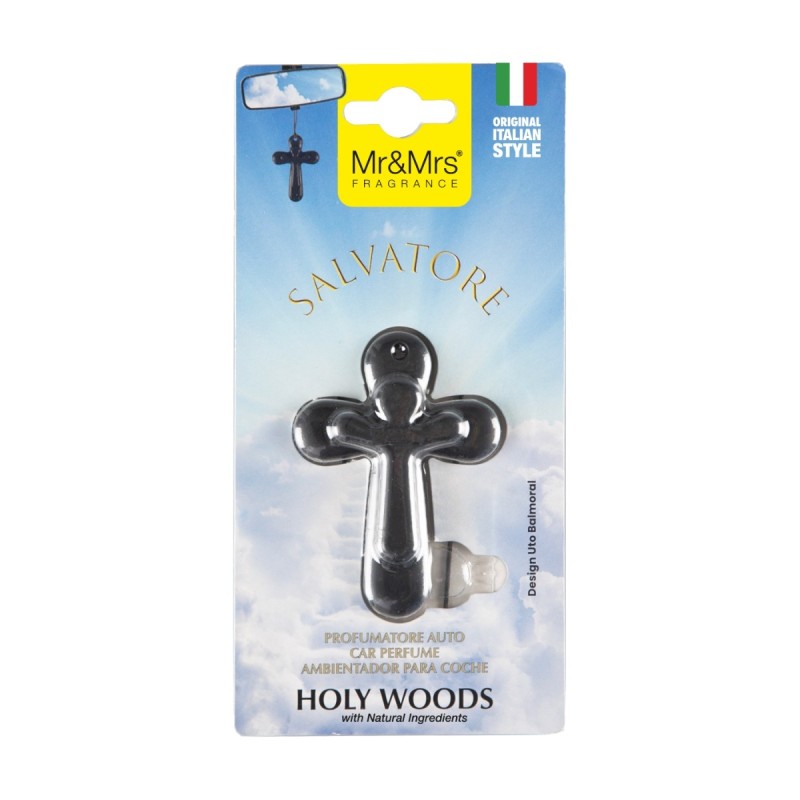 Mr & Mrs Fragrance Salvatore Holy Woods Odorizant auto negru