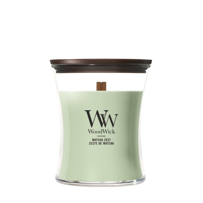 WoodWick Matcha Zest Lumânare borcan mediu