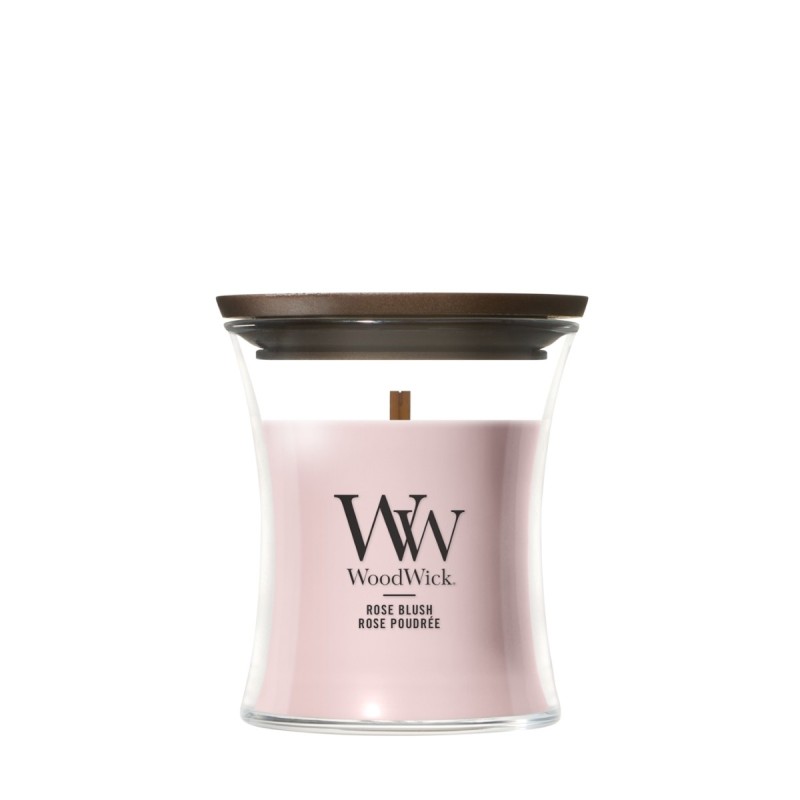 WoodWick Lumânare mică Rose Blush
