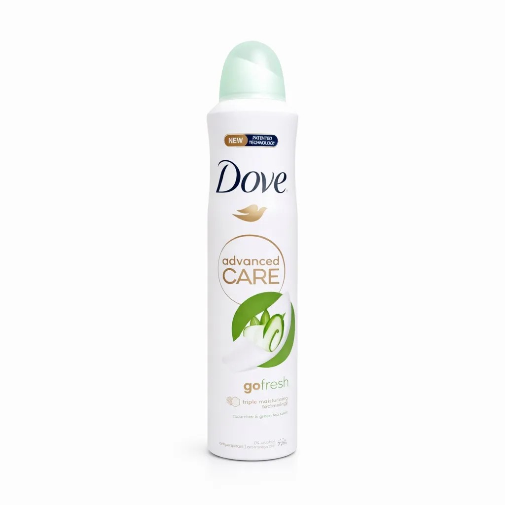 Spray antiperspirant Dove Go Fresh 72h Advanced Care Castravete ceai verde 250ml
