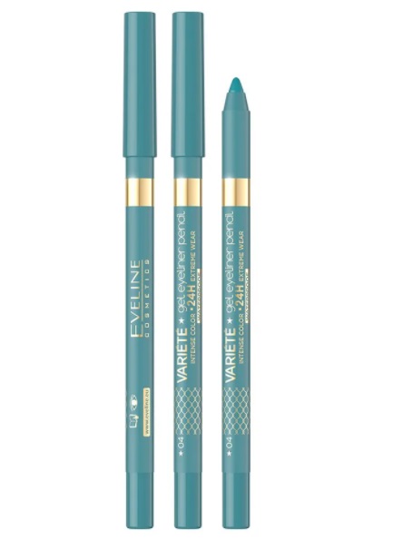 Eveline Variete Gel Eye Pencil 04 Lagoon Scurt Expiry Date 30.06.2026r