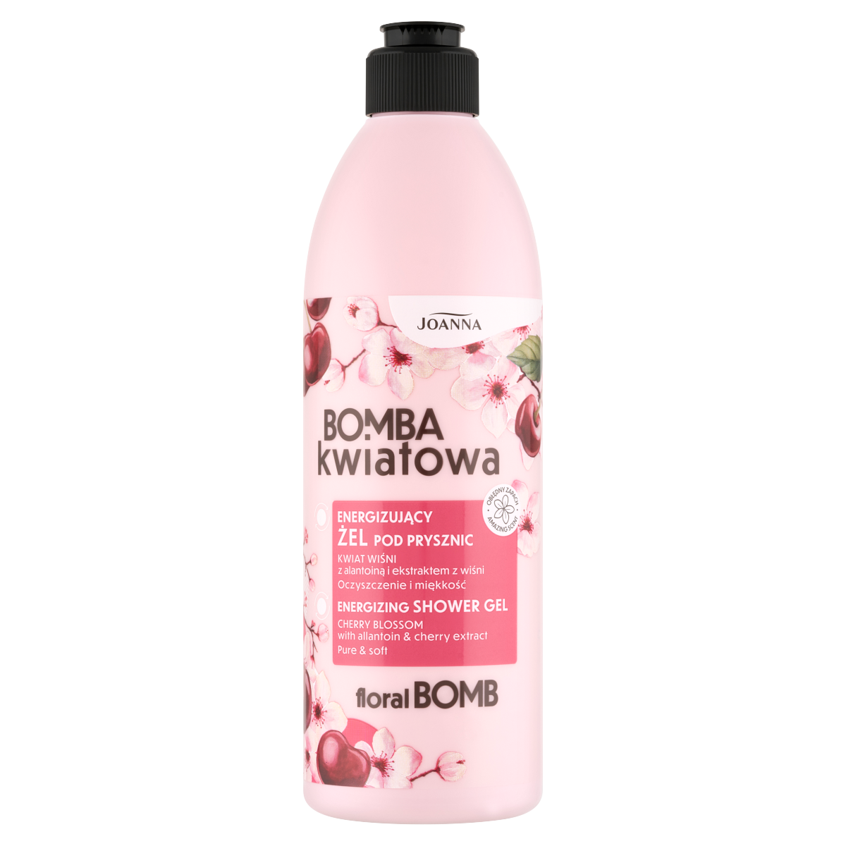 Gel de duș Joanna Bomba Kwiatowa Cherry Blossom 500ml