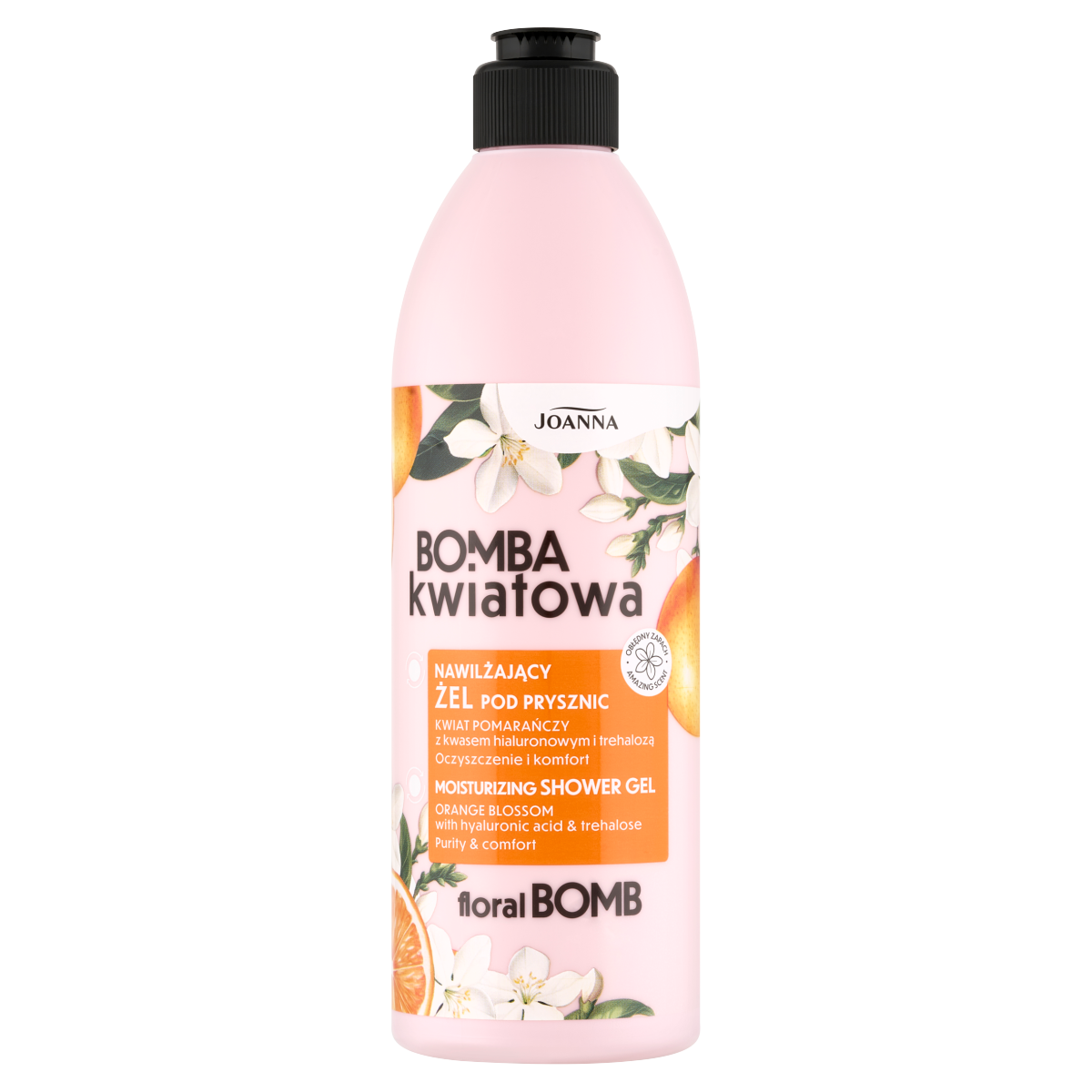 Gel de duș Joanna Bomba Kwiatowa Orange Blossom 500ml