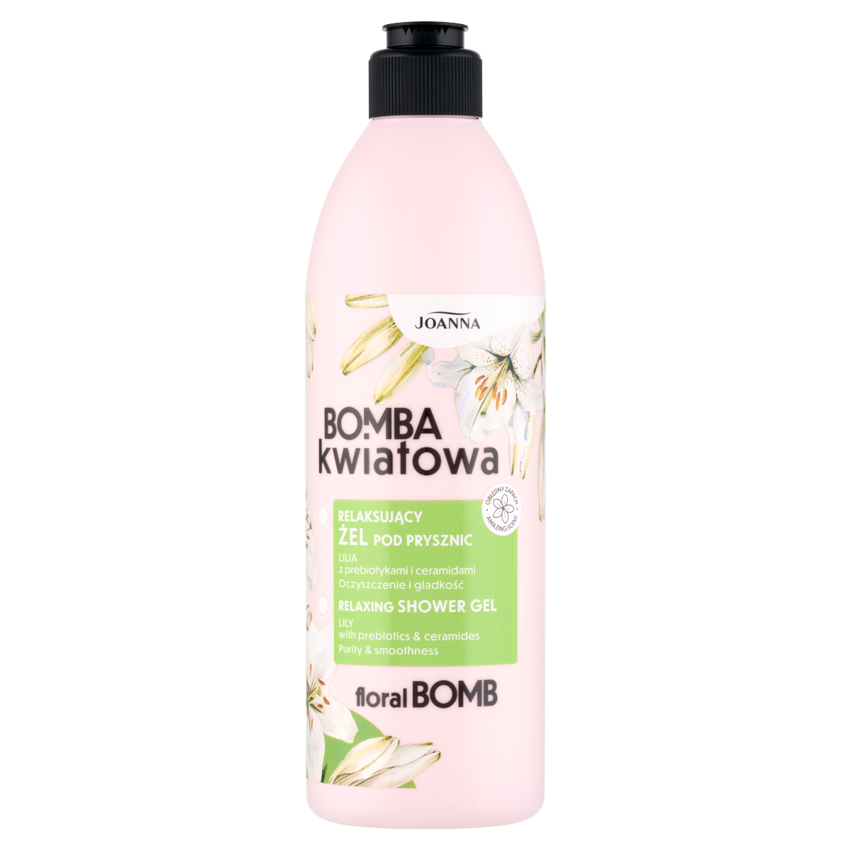 Gel de duș cu crin Joanna Bomba Kwiatowa 500ml