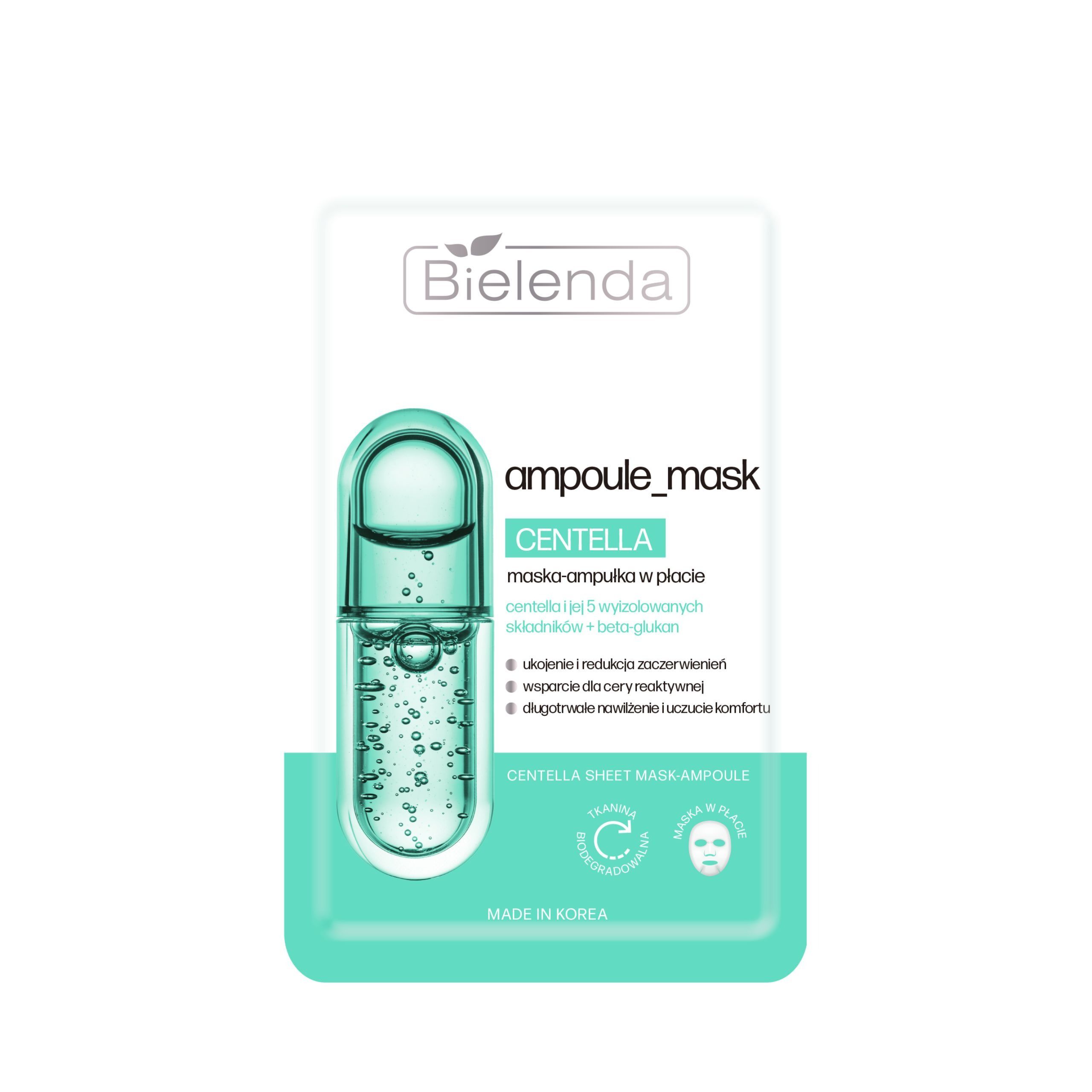 Bielenda Mască-Ampoule cu Centella Asiatica