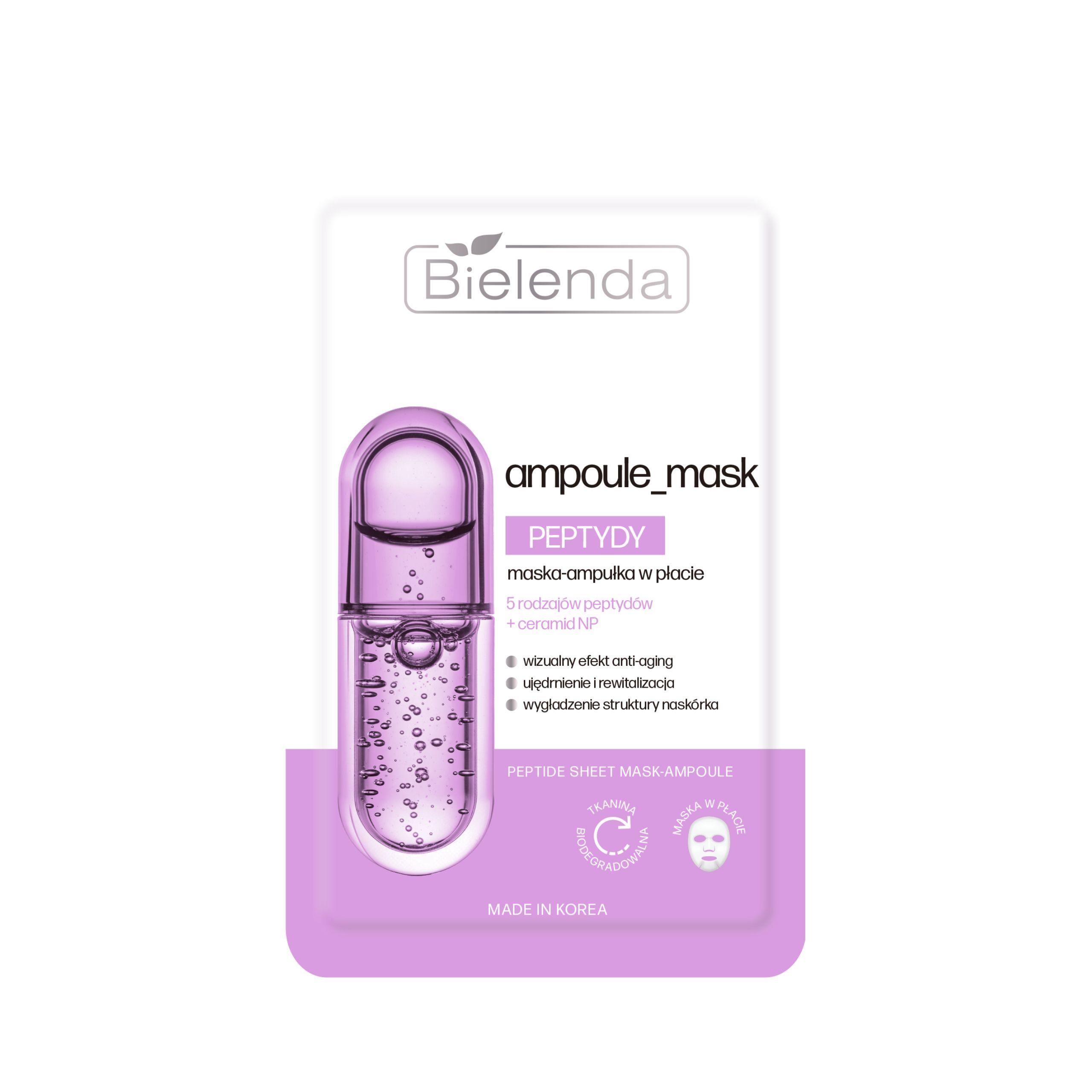 Bielenda Peptide Mask-Ampoule in a Pad
