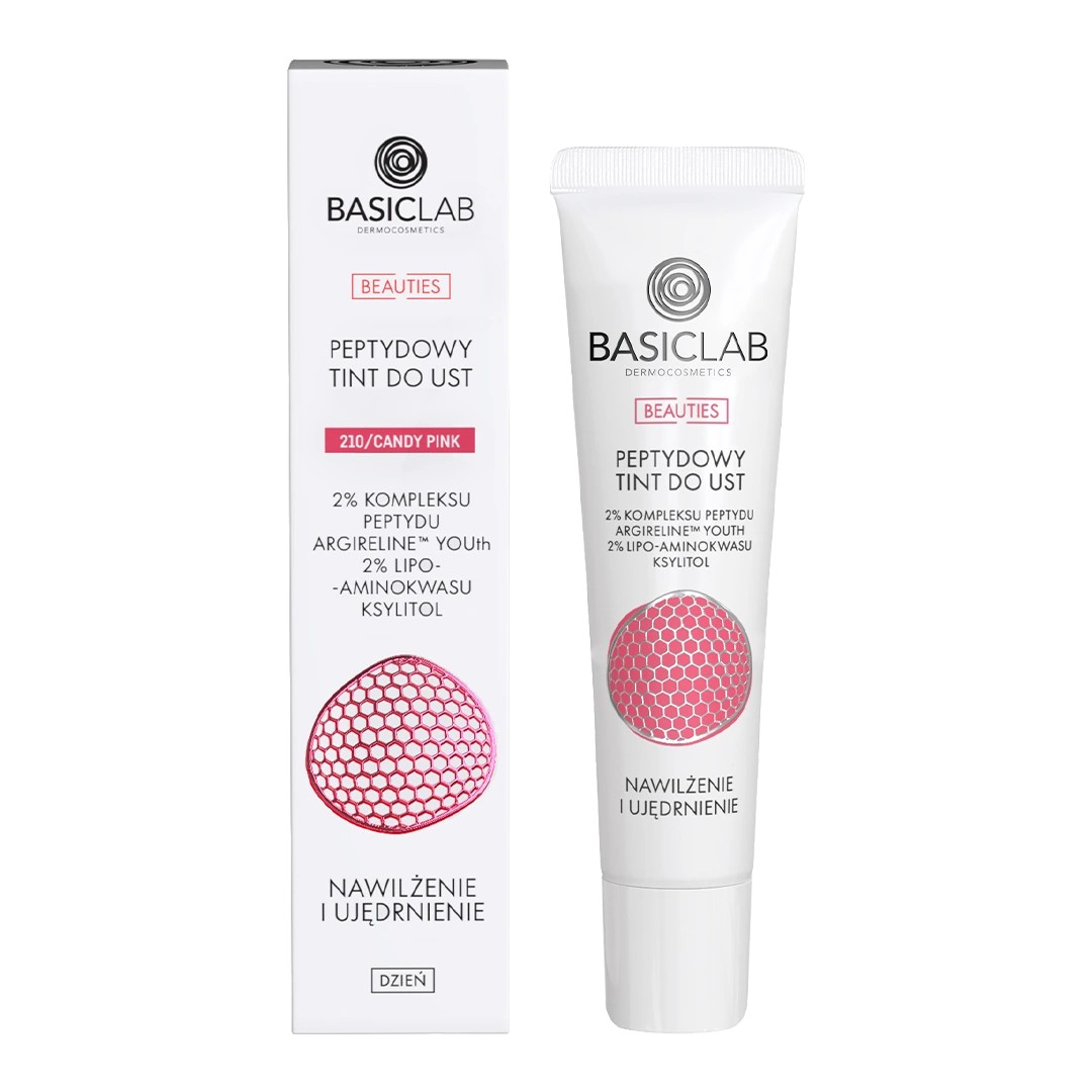 BasicLab Beauties Peptide Lip Tint Hidratare și fermitate 210 Candy Pink