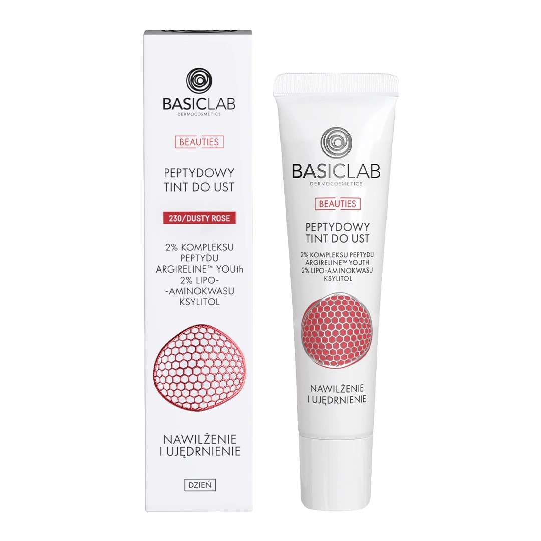 BasicLab Beauties Peptide Lip Tint Hidratare și fermitate 230 Dusty Rose