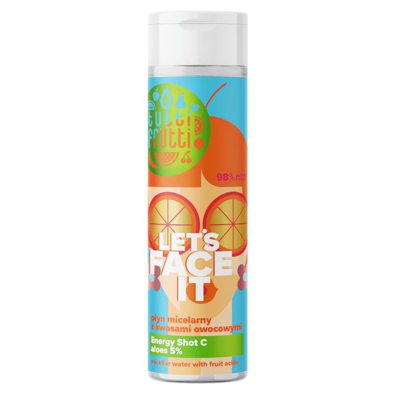 Farmona TUTTI FRUTTI Let's Face It Loțiune micelară cu acizi din fructe 200ml Scurtă expirare 31.08.2026r