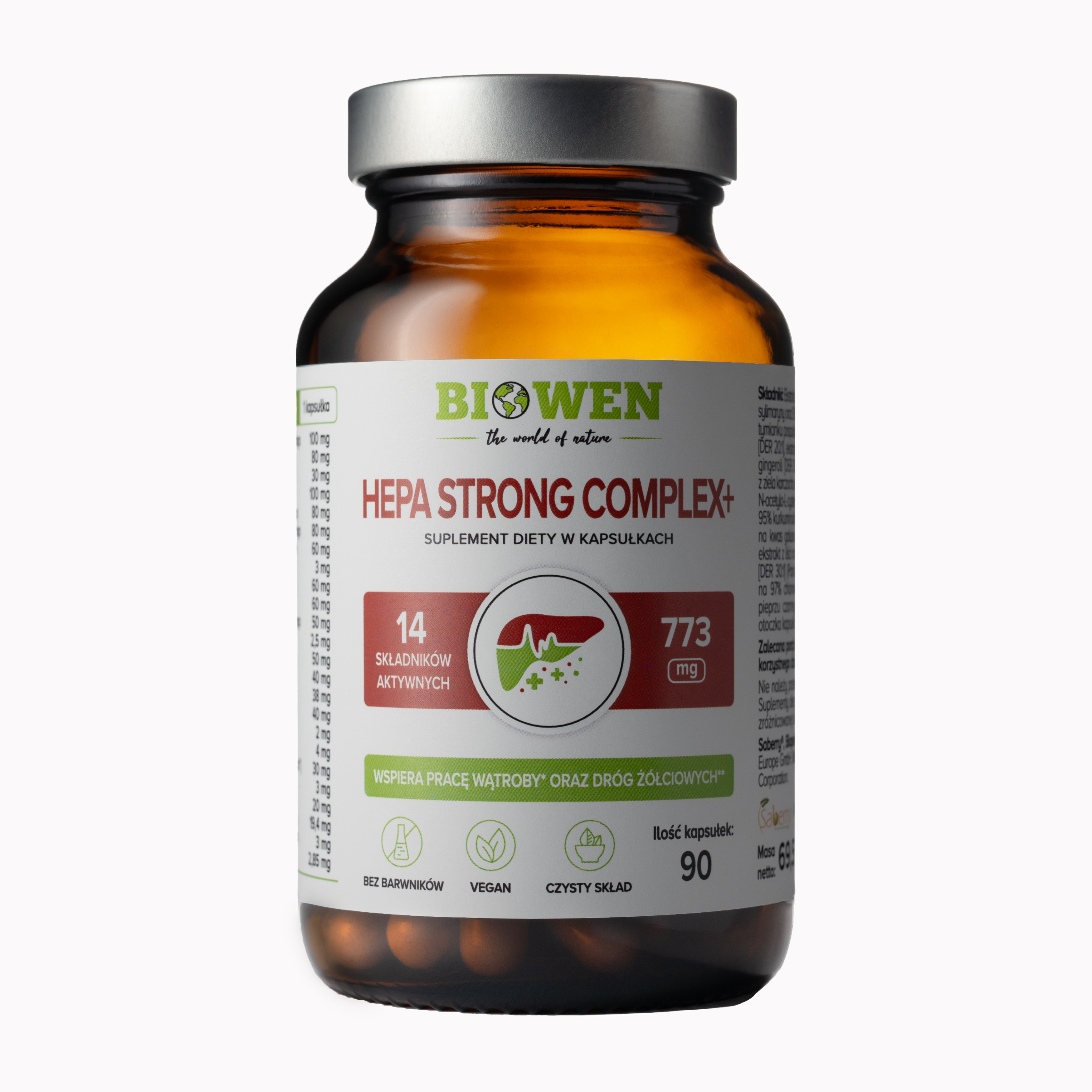 Biowen Hepa Strong Complex+ Supliment alimentar 90 de capsule