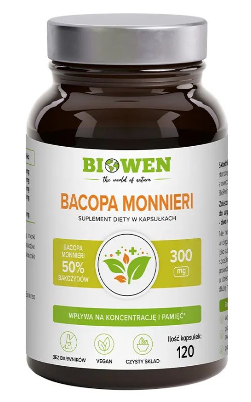 Biowen Bacopa Monnieri Supliment alimentar 120 capsule