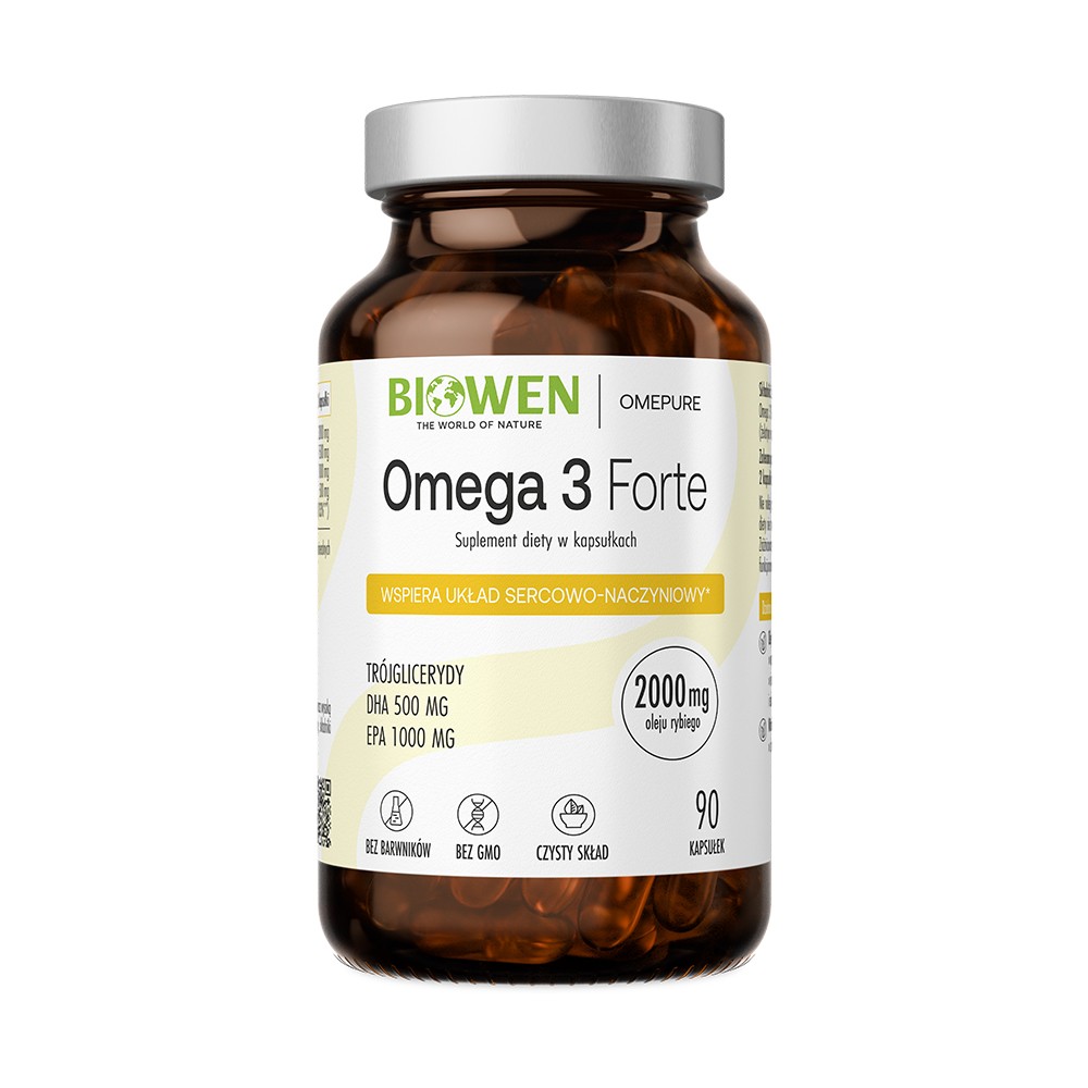 Biowen Omega 3 Forte - Supliment alimentar, 90 de capsule