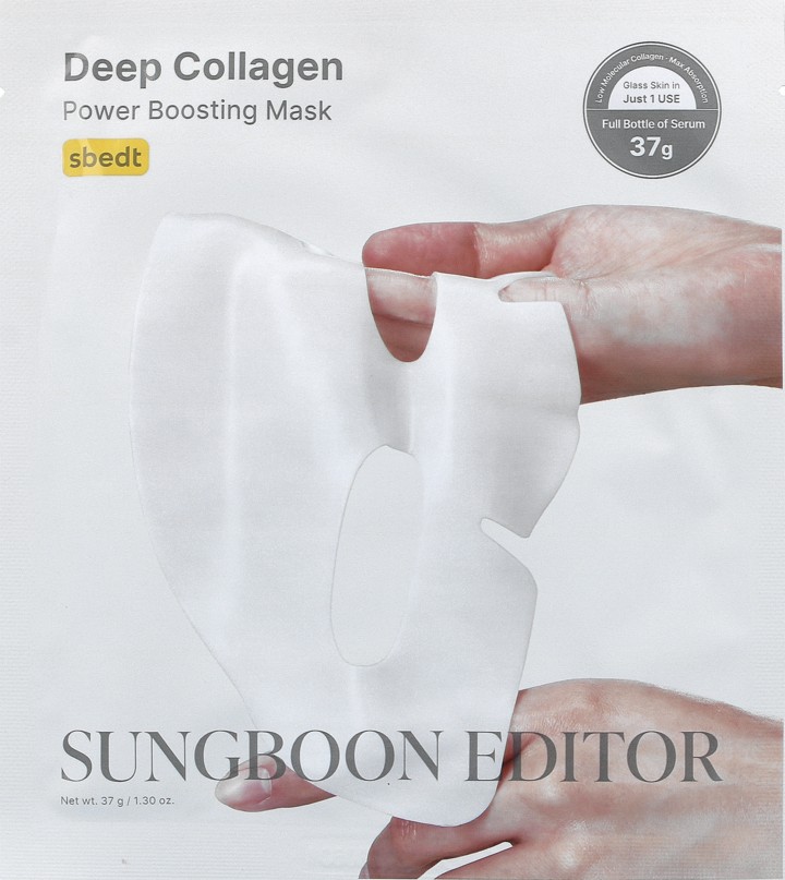 Sungboon Editor Deep Collagen Power Boosting Mask - Mască liftingantă cu hidrogel, 37 g