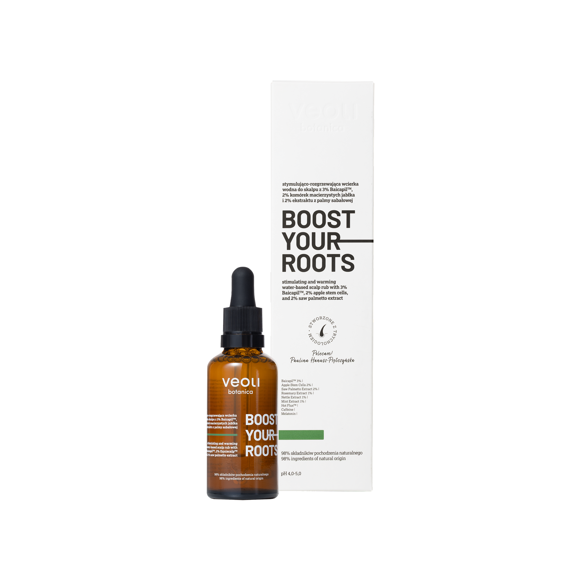Veoli Botanica Boost Your Roots Stymulująco-Rozgrzewająca Wcierka Wodna do Skalpu 50ml