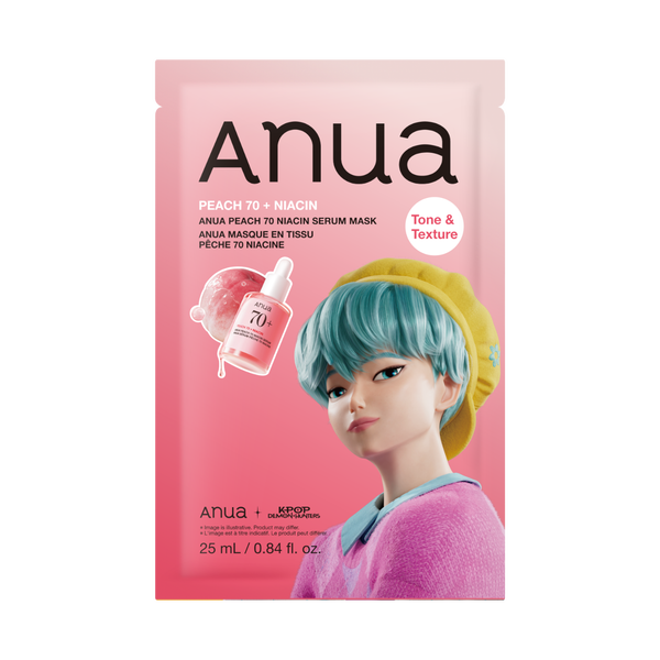 Anua K-Pop Demon Hunters - Mască sub formă de foaie cu efect de netezire și iluminare