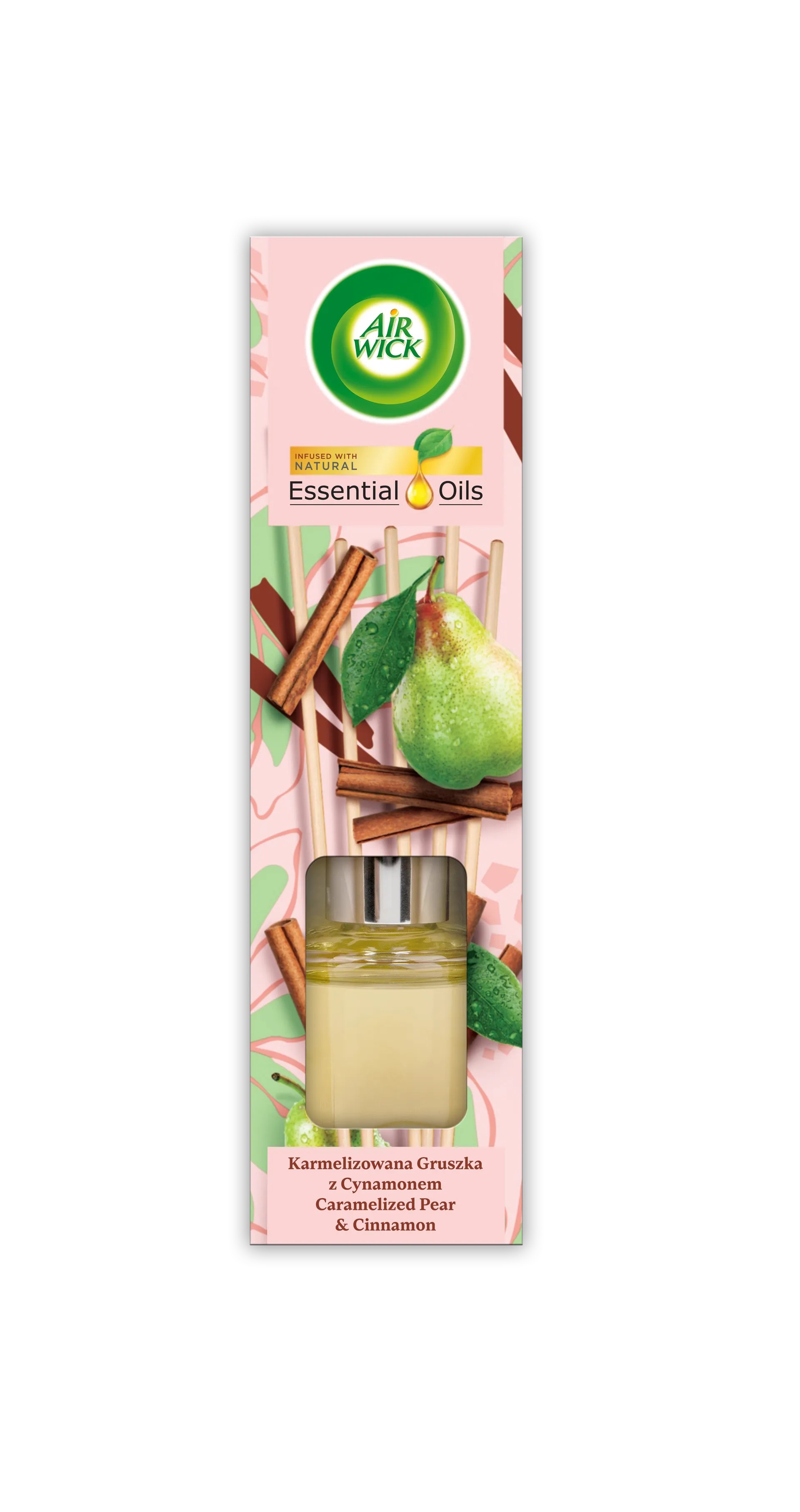 Air Wick Bețișoare parfumate cu aromă de pere caramelizate și scorțișoară