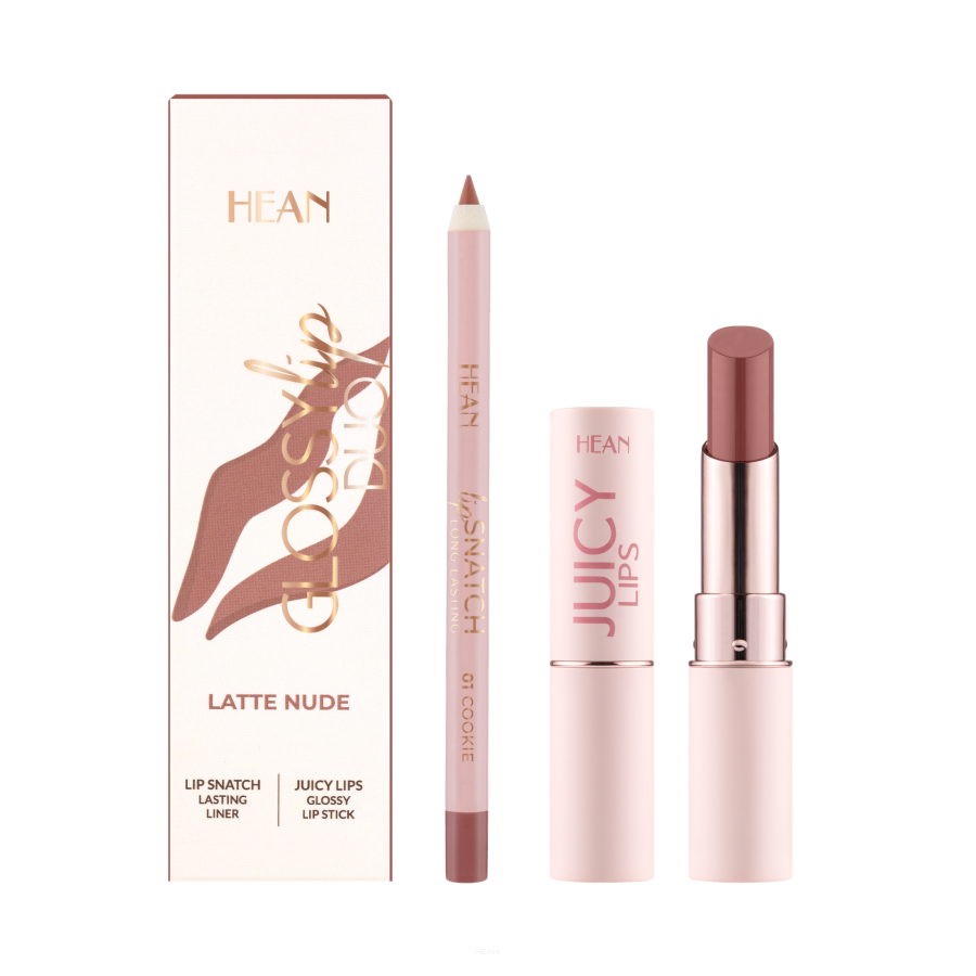 HEAN Gloss Lip Duo Set de machiaj pentru buze Latte Nude