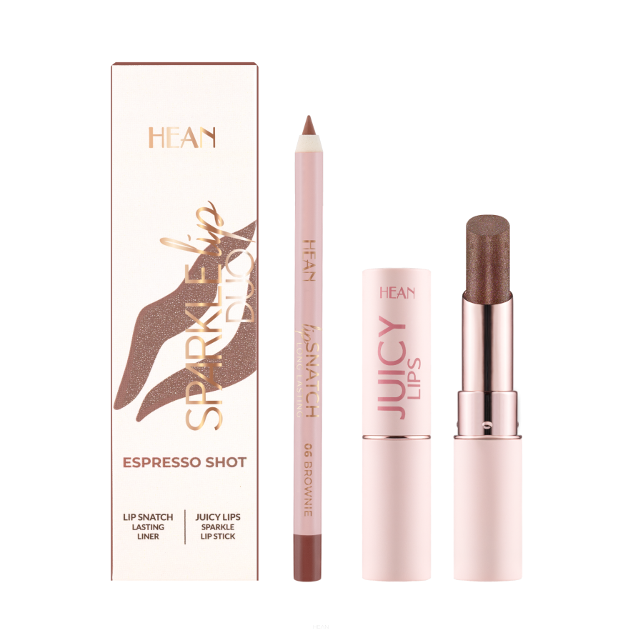 HEAN Sparkle Lip Duo Set de machiaj pentru buze Espresso Shot