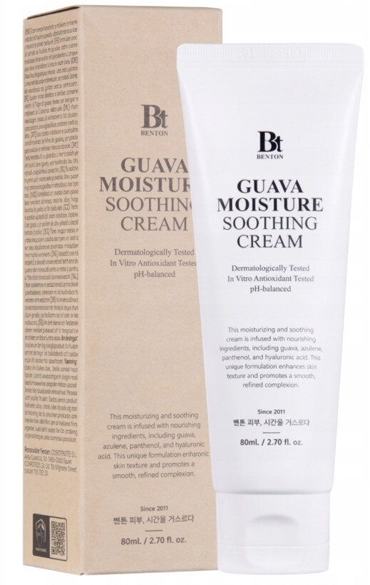 Benton Guava Moisture Soothing Cream Cremă hidratantă și netezitoare 80 ml