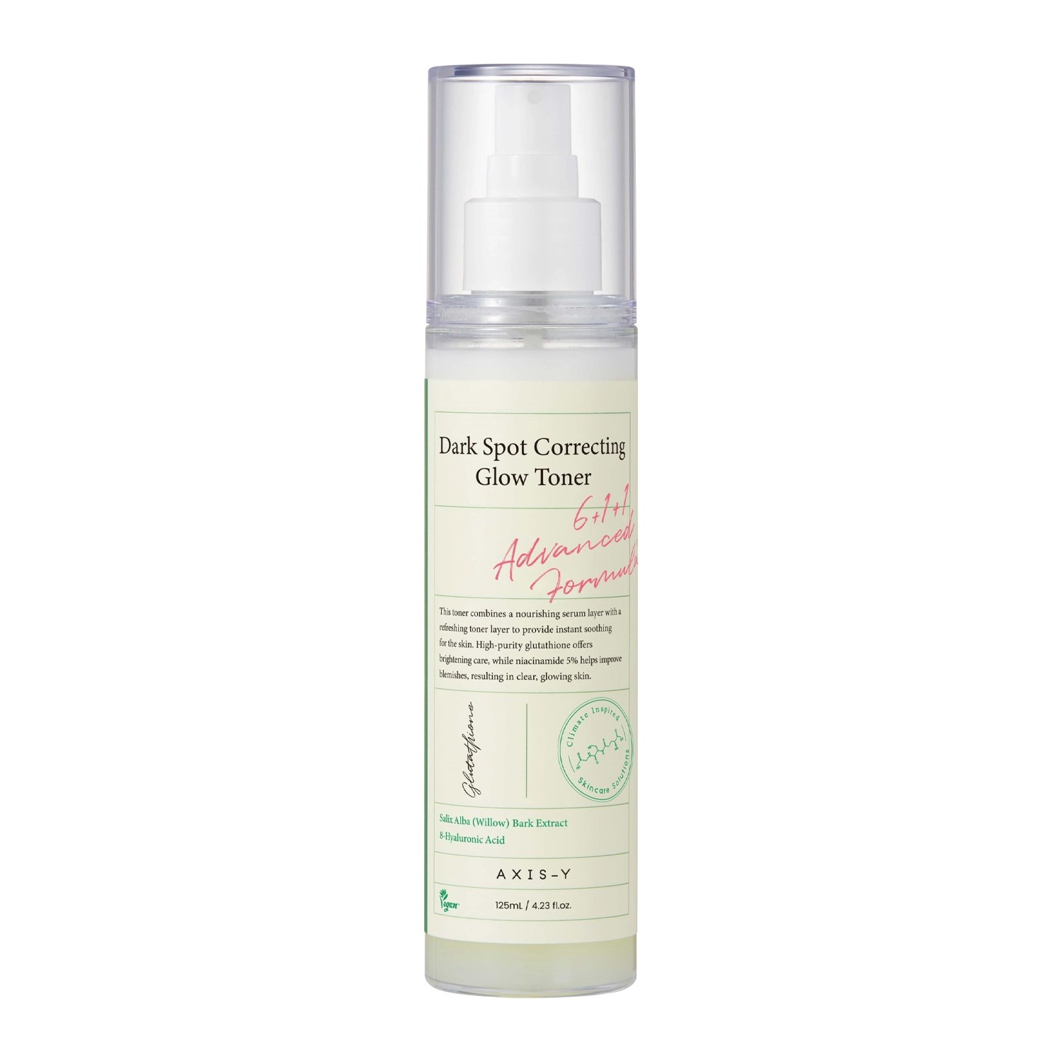 Axis-y Dark Spot Correcting Glow Toner Rozjaśniający Dwufazowy Tonik do Twarzy w Mgiełce 125ml