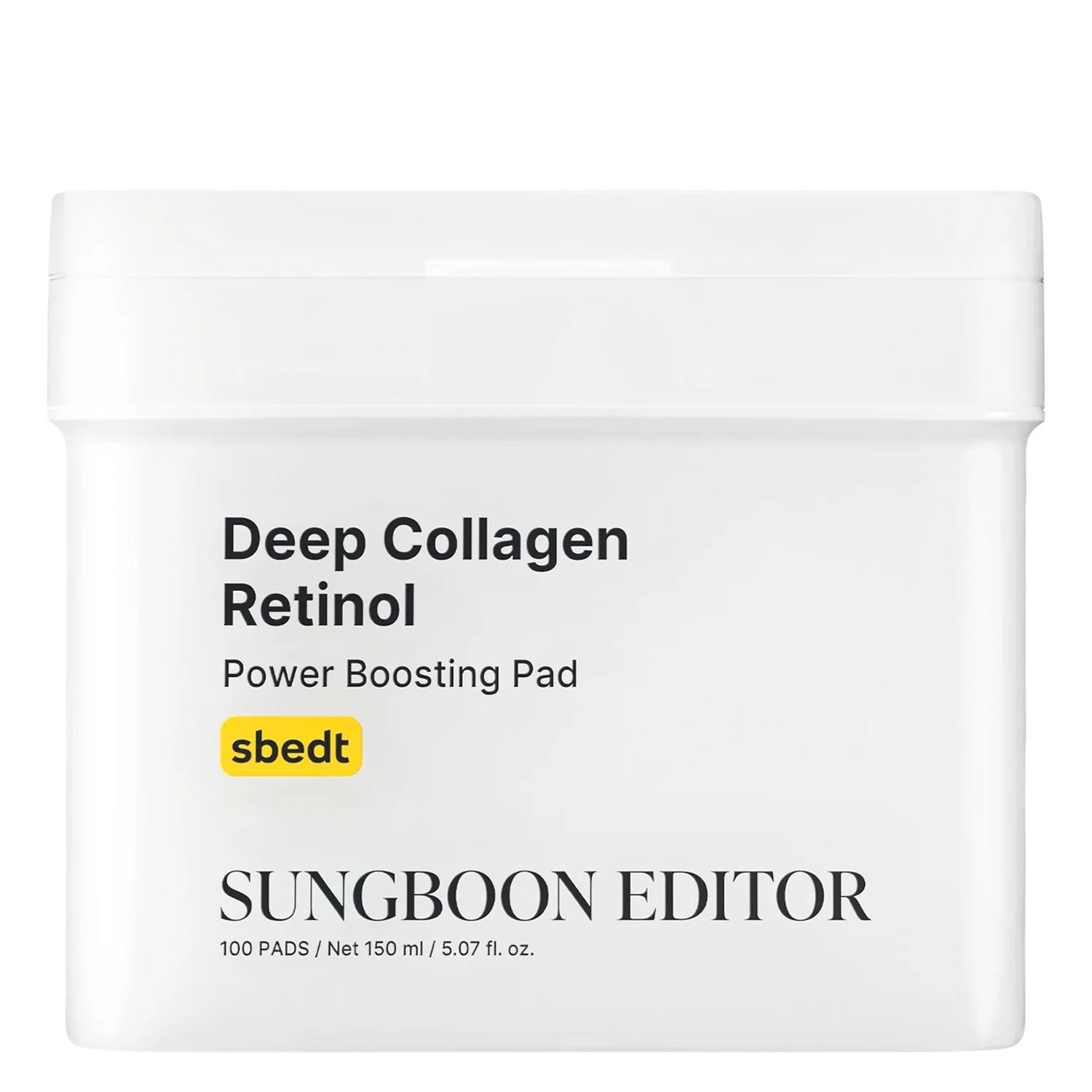 Sungboon Editor Deep Collagen Retinol Power Boosting Pad - Discuri tonifiante pentru față, 100 de bucăți
