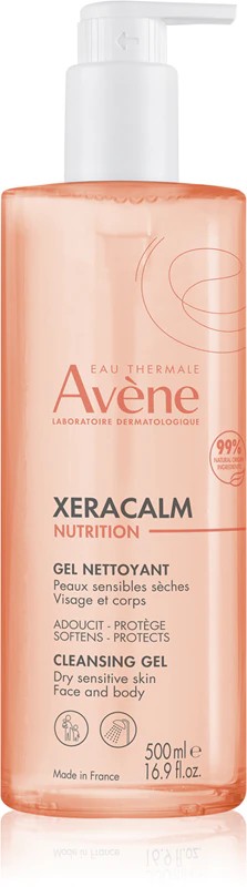 Avene Xeracalm Nutrition Gel de curățare pentru corp și față 500 ml