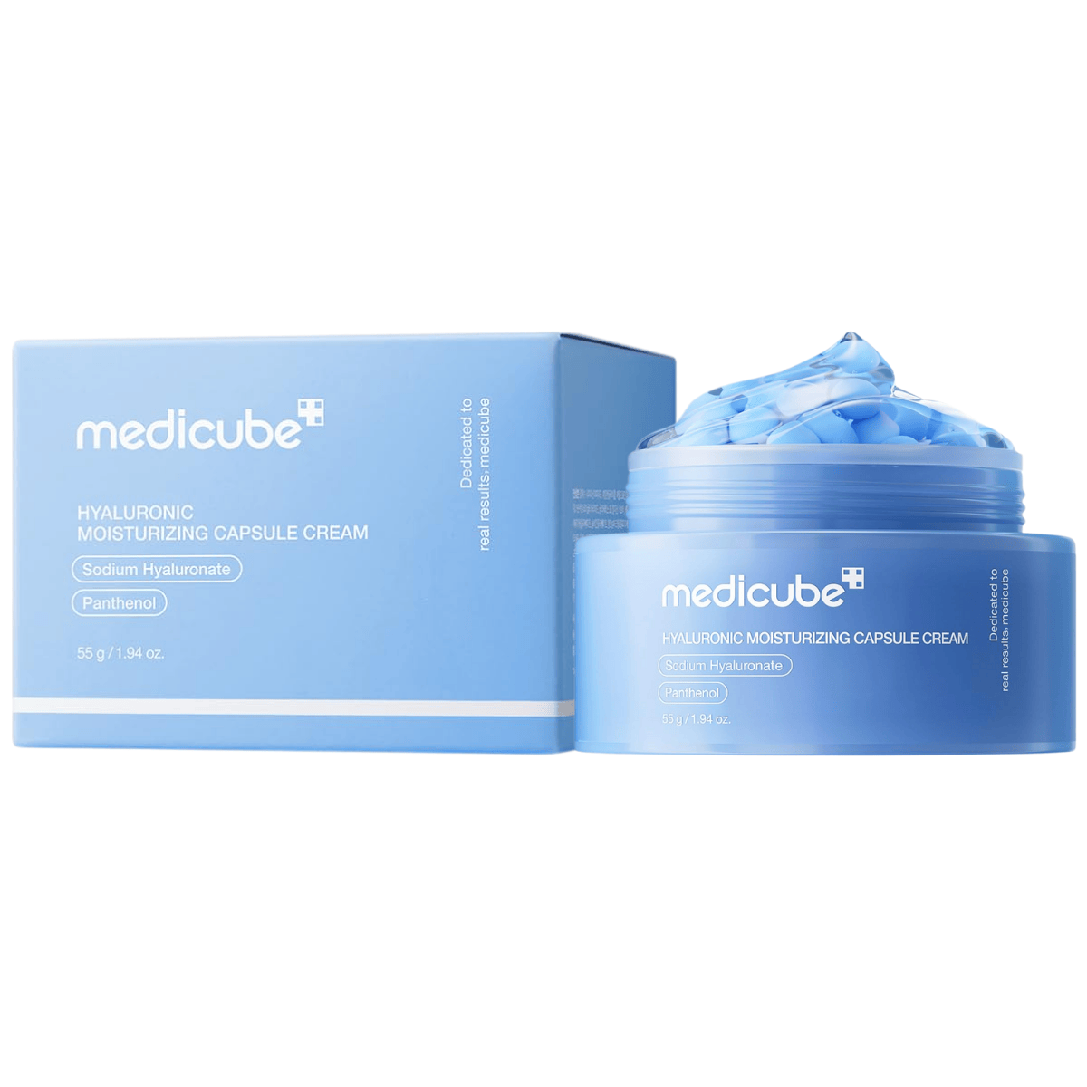 Medicube Hyaluronic Moisturizing Capsule Cream - Cremă hidratantă pentru față sub formă de capsule, 55 g