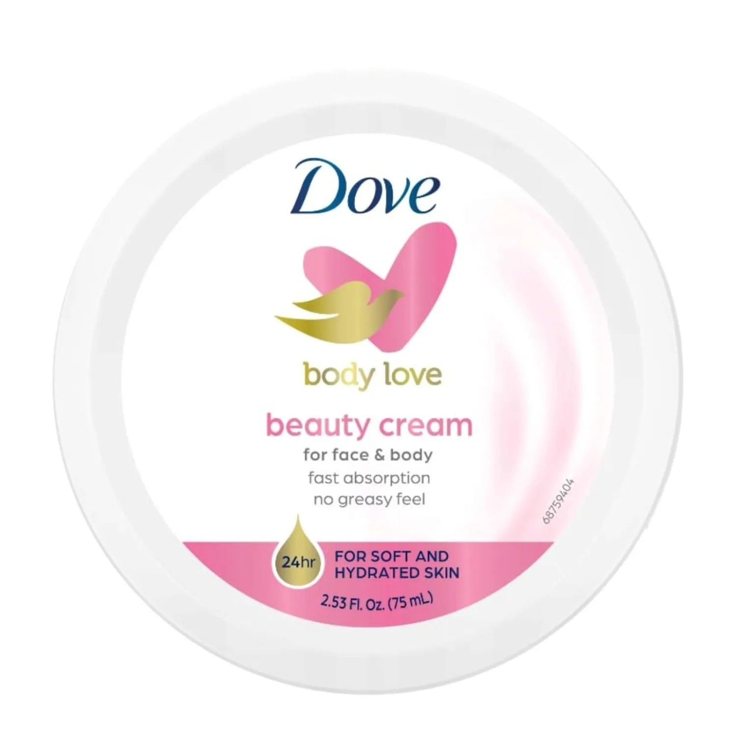 Dove Body Love Beauty Cream - Cremă de îngrijire pentru față și corp 75 ml