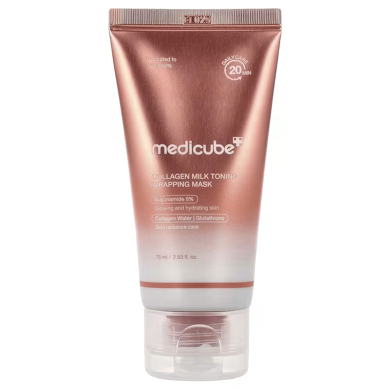 Medicube Collagen Milk Toning Wrapping Mask - Mască cu lapte de colagen cu efect tonifiant, 75 ml