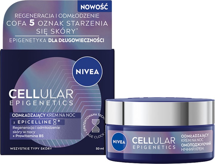 NIVEA Cellular Epigenetics Cremă de noapte cu efect de întinerire 50 ml