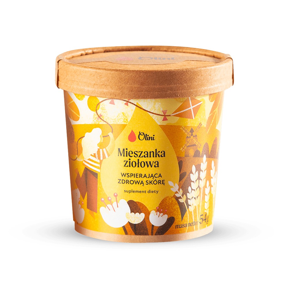 Olini Amestec de plante pentru o piele sănătoasă - Supliment alimentar 54 g