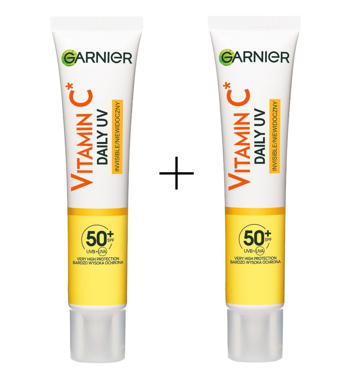 Garnier Vitamin C Fluid ușor pentru față SPF50+ 50 ml 1+1